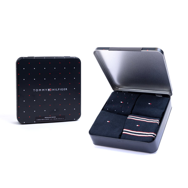 Tommy Hilfiger 4 Pack Tin Giftbox - Navy