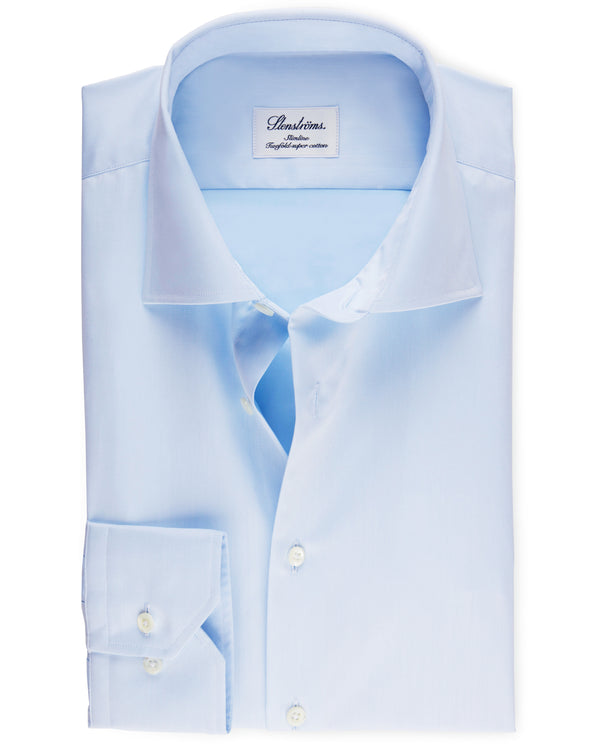 Stenströms Slimline Twill Shirt - Blue