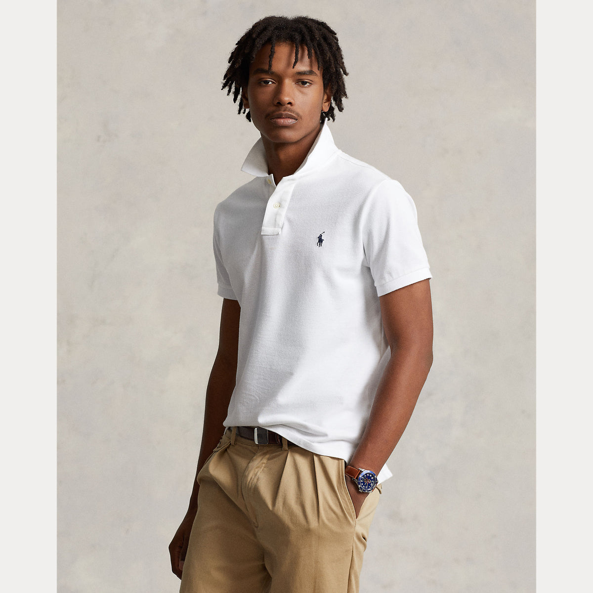 Polo Ralph Lauren Iconic Mesh Polo Shirt - White