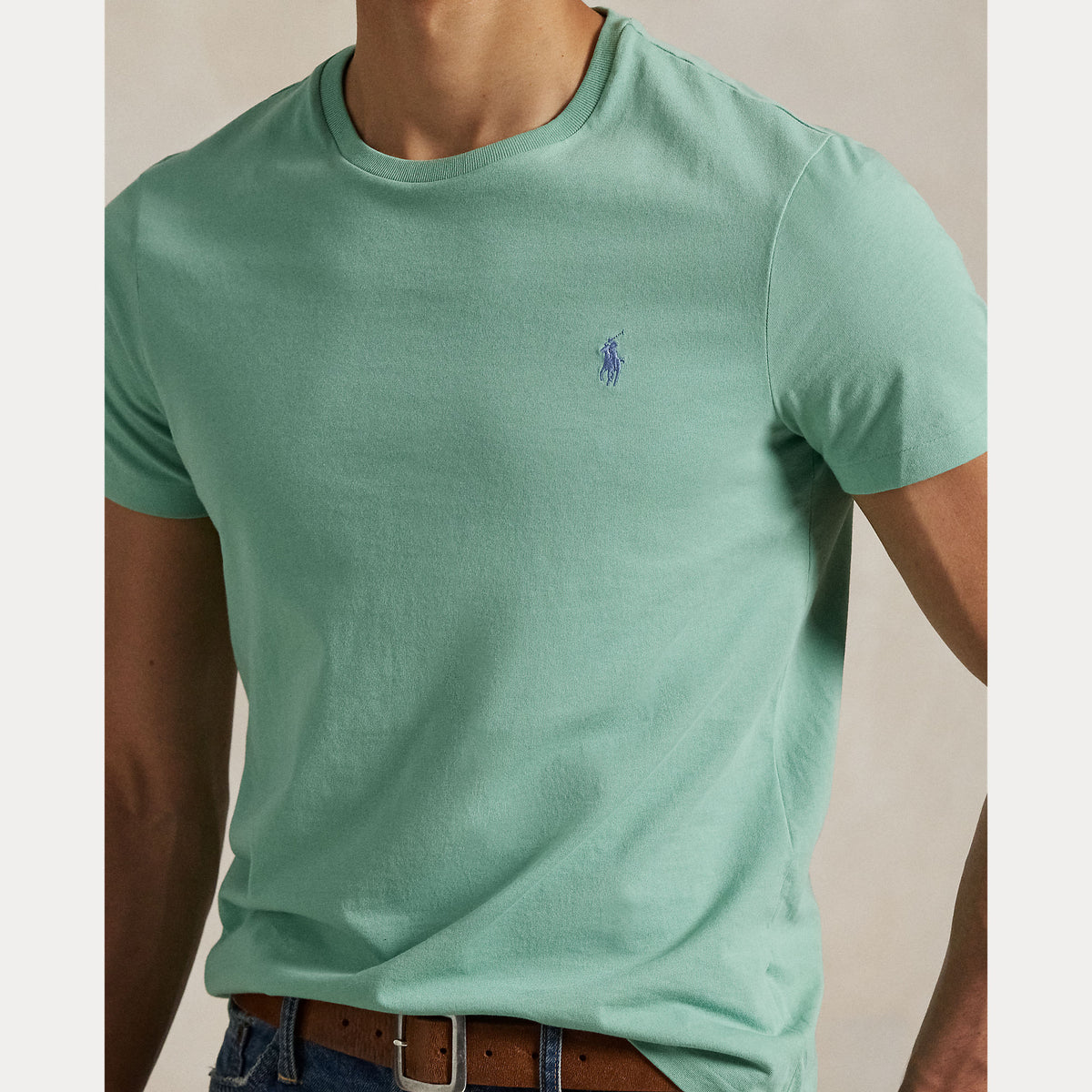 Polo Ralph Lauren Custom Slim Fit Jersey Crewneck T-Shirt - Green