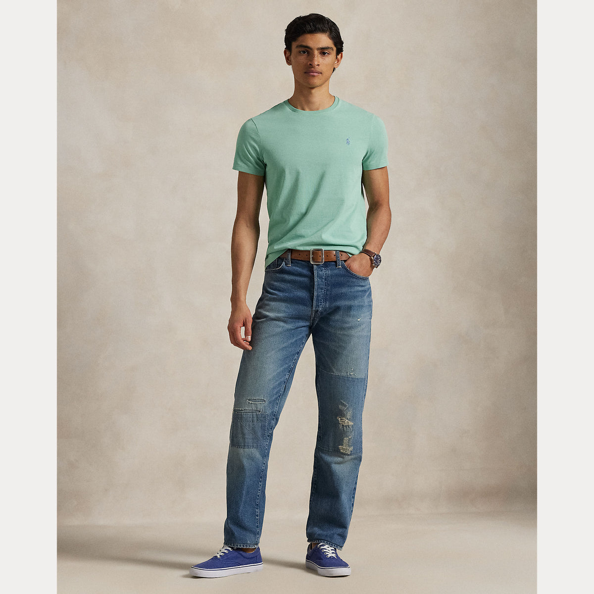 Polo Ralph Lauren Custom Slim Fit Jersey Crewneck T-Shirt - Green