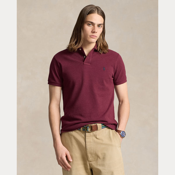 Polo Ralph Lauren Custom Slim Fit Mesh Polo Shirt - Red