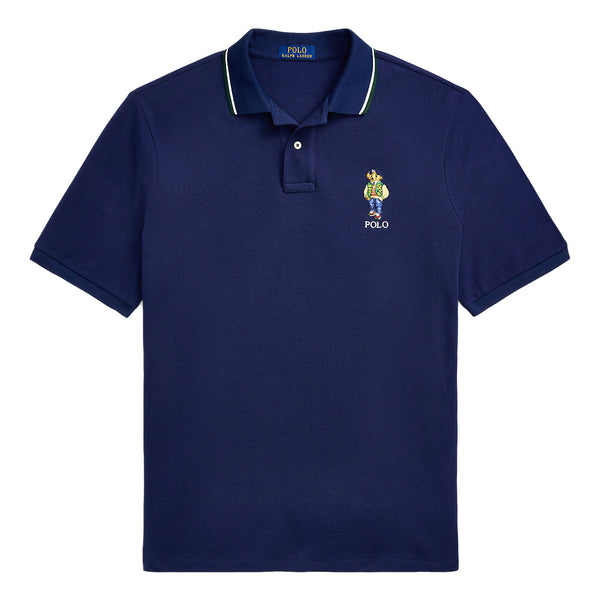 Polo Ralph Lauren Classic Fit Polo Bear Mesh Polo Shirt - Navy