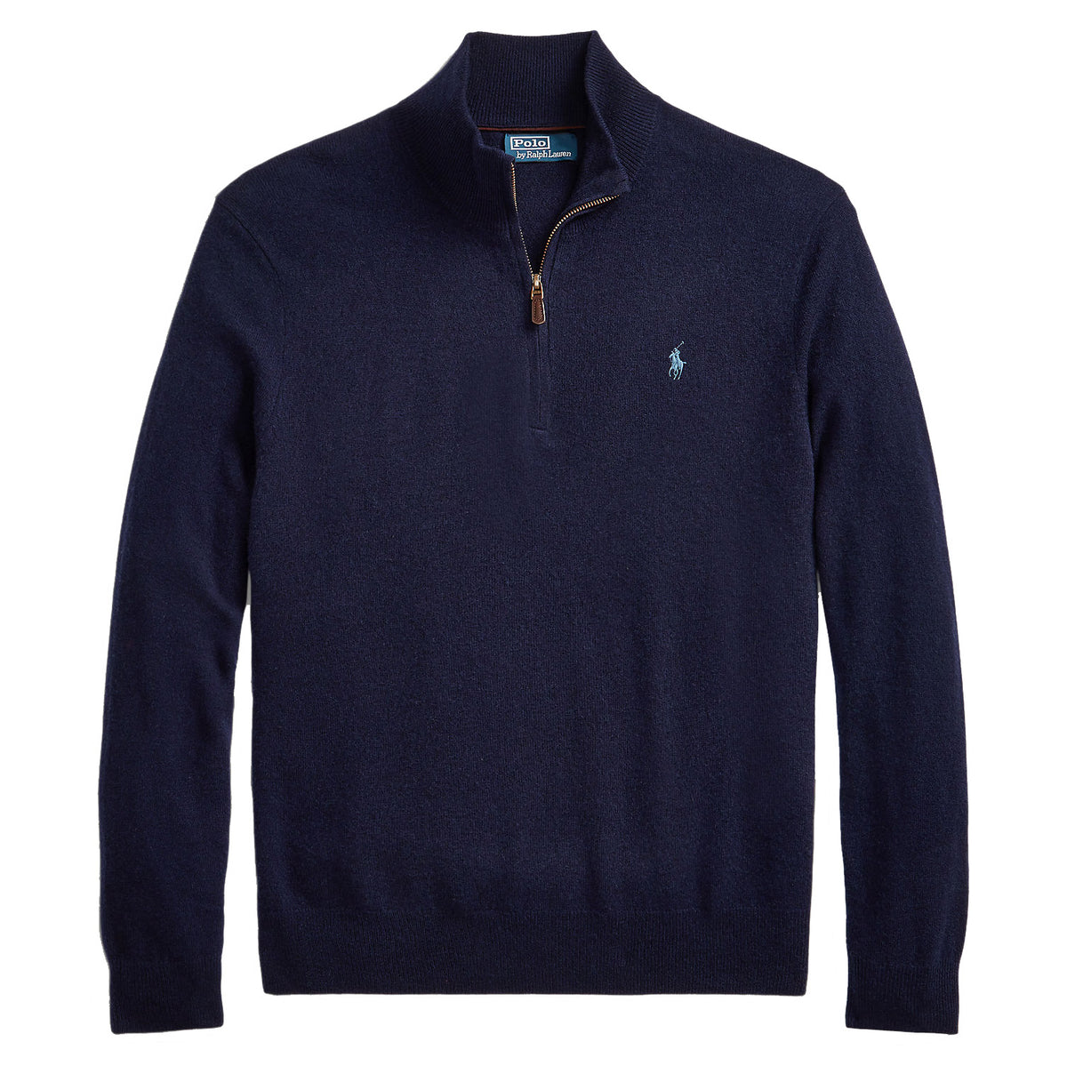 Polo Ralph Lauren Wool Quarter-Zip Sweater - Navy