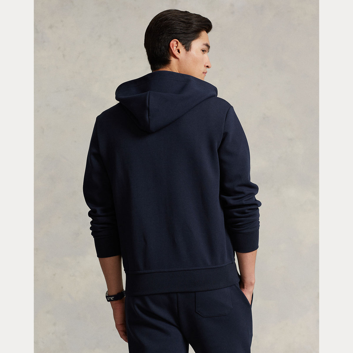 Polo Ralph Lauren Double-Knit Full Zip Hoodie - Navy