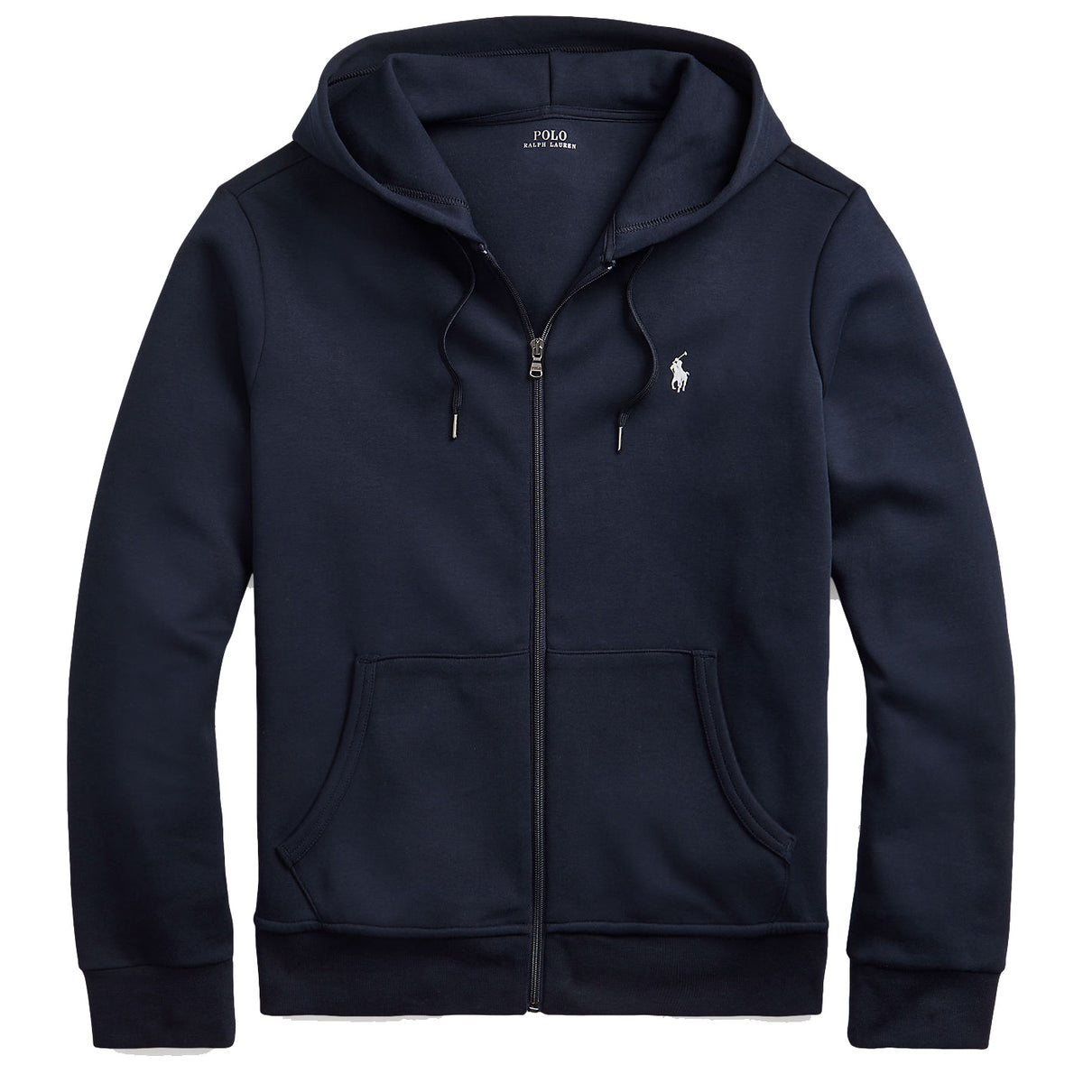 Polo Ralph Lauren Double-Knit Full Zip Hoodie - Navy