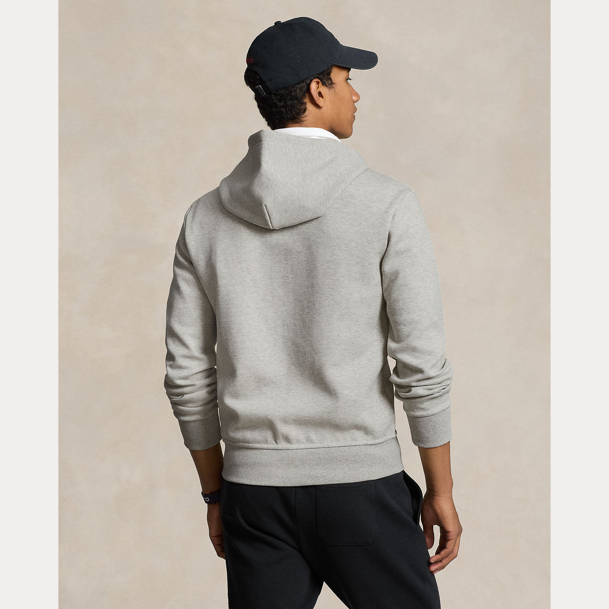 Polo Ralph Lauren Double-Knit Full Zip Hoodie - Grey