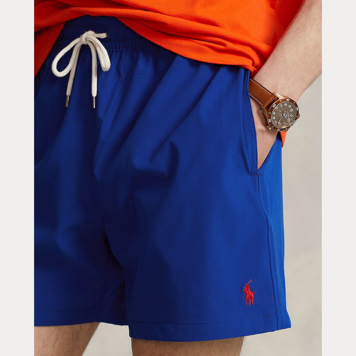 Polo Ralph Lauren 5.75-Inch Traveller Classic Swim Trunk - Blue