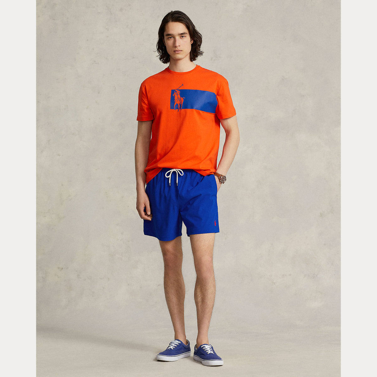 Polo Ralph Lauren 5.75-Inch Traveller Classic Swim Trunk - Blue