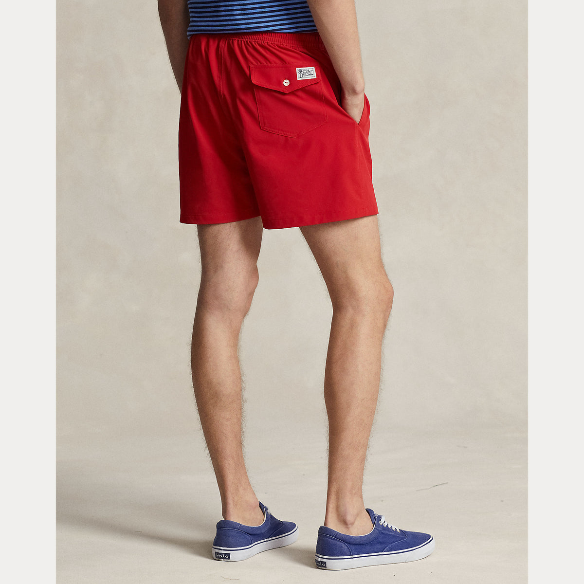 Polo Ralph Lauren 5.75-Inch Traveller Classic Swim Trunk - Red