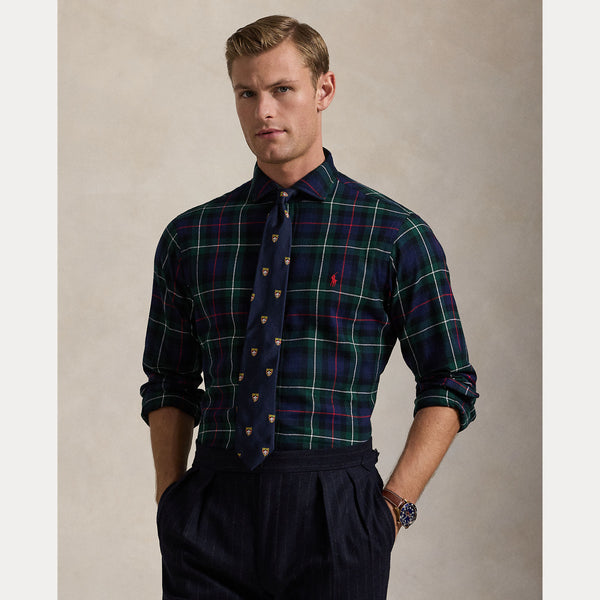 Polo Ralph Lauren Custom Fit Plaid Twill Shirt - Green