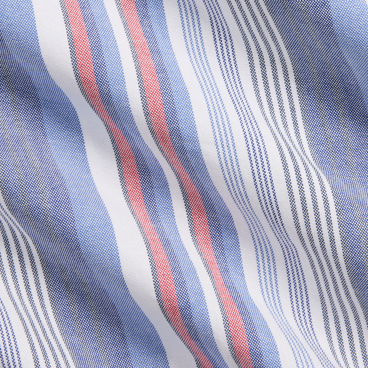 Polo Ralph Lauren Custom Fit Striped Oxford Shirt - Purple / Red