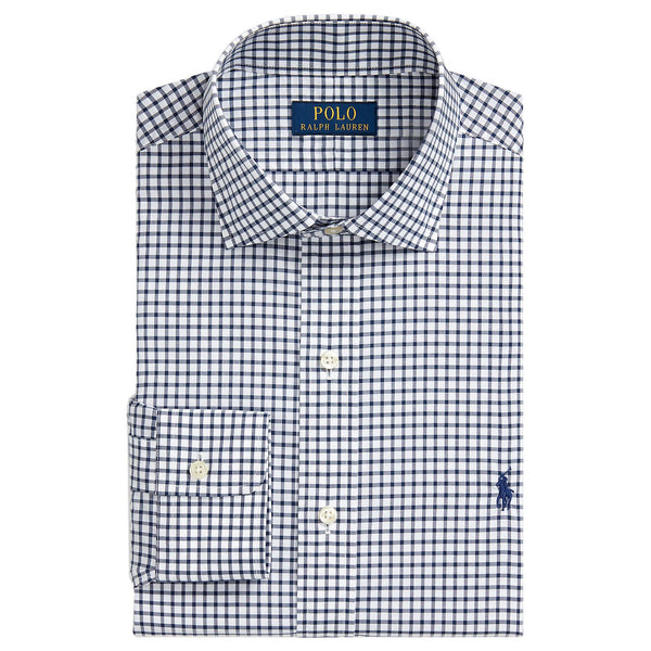 Polo Ralph Lauren Custom Fit Checked Poplin Shirt - Navy