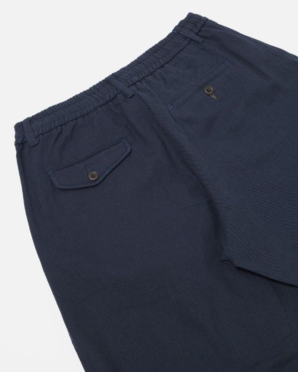 Universal Works Pleated Track Pant - Navy