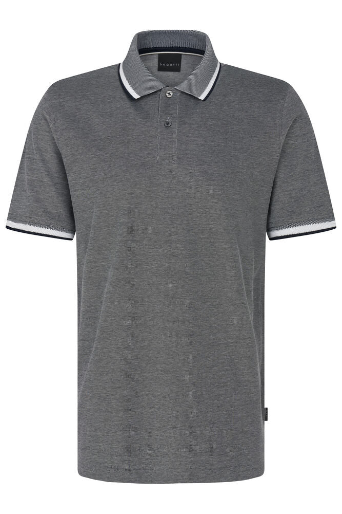 Bugatti Tipped Collar Polo Shirt - Navy