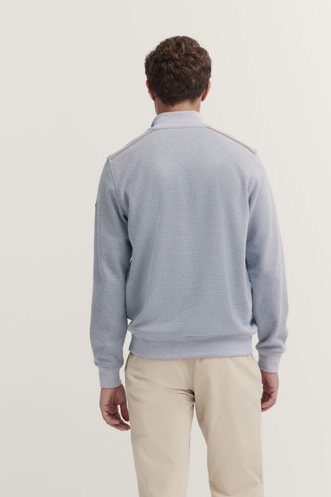 Bugatti Half Zip Knit Sweatshirt - Blue