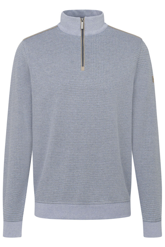 Bugatti Half Zip Knit Sweatshirt - Blue