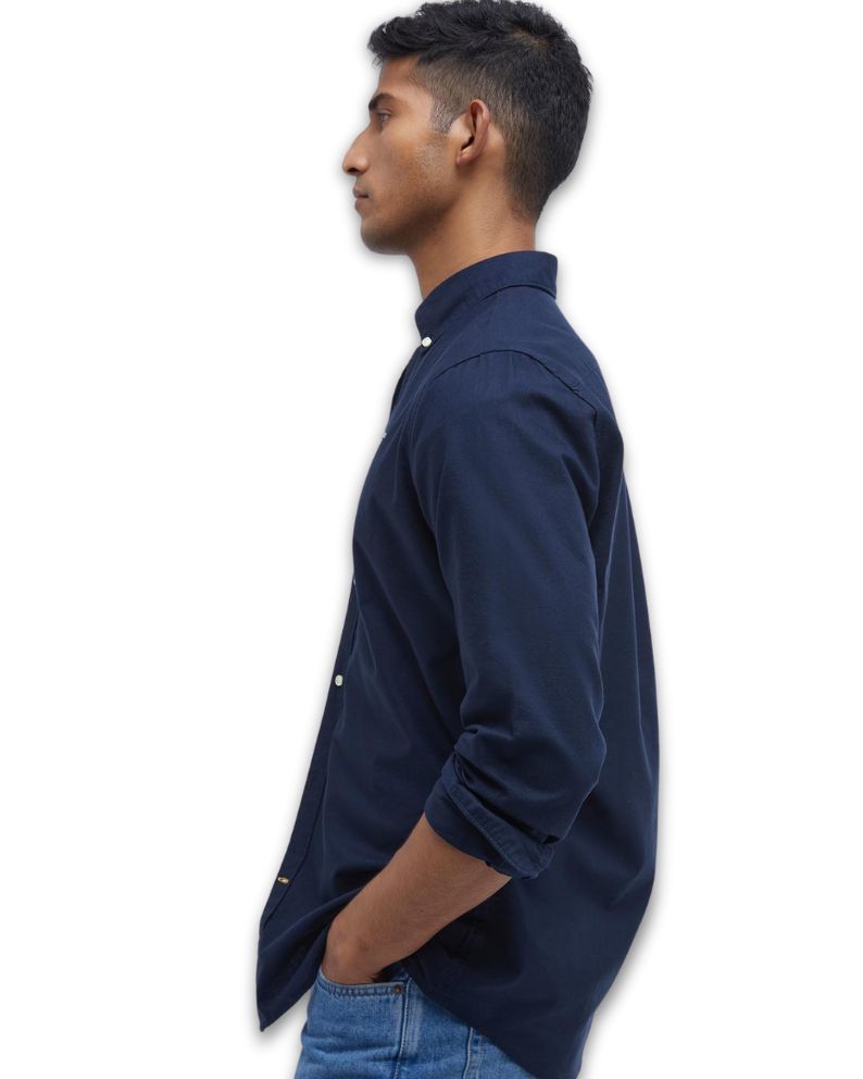 Barbour Oxtown Tailored Shirt -Navy