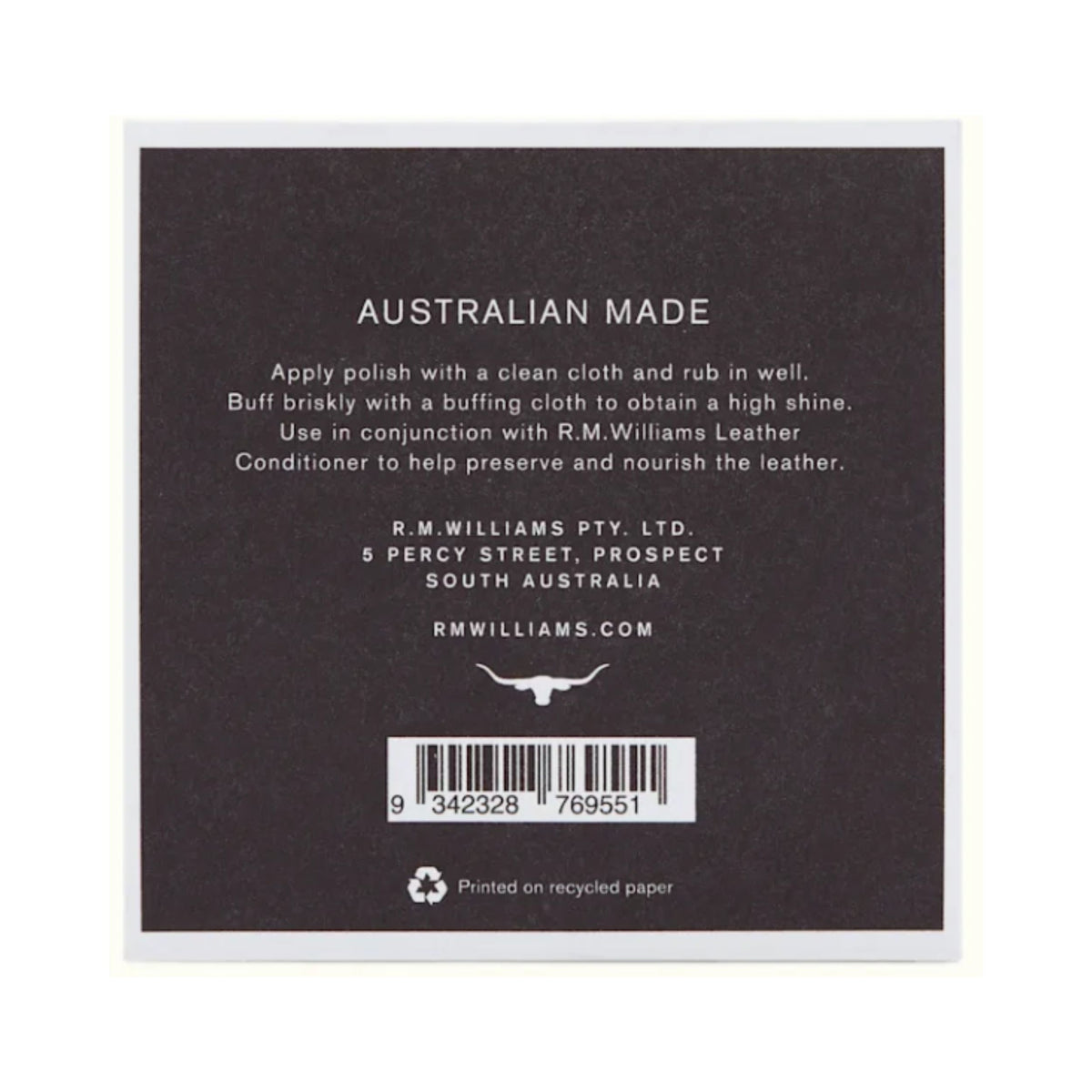 R.M. Williams Stockmans Boot Polish - Black