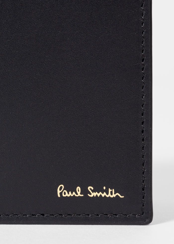 Paul Smith Leather Signature Stripe Interior Billfold Wallet - Black