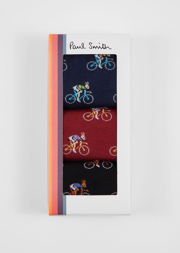 Paul Smith 3-Pack Cyclist Socks – Multi