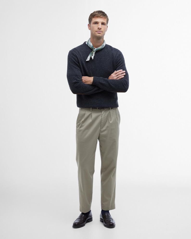 Barbour Essential Crew Neck Knit -Grey