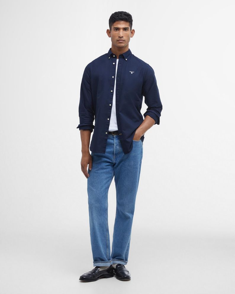 Barbour Oxtown Tailored Shirt -Navy