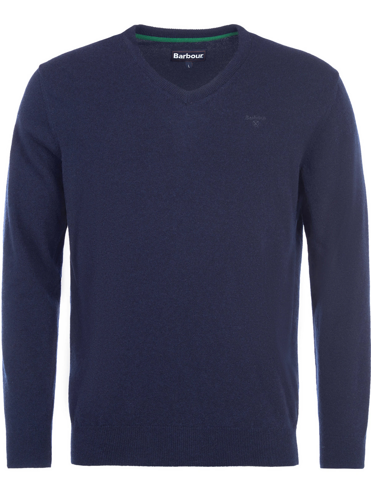 Barbour Essential Lambswool V-Neck - Navy