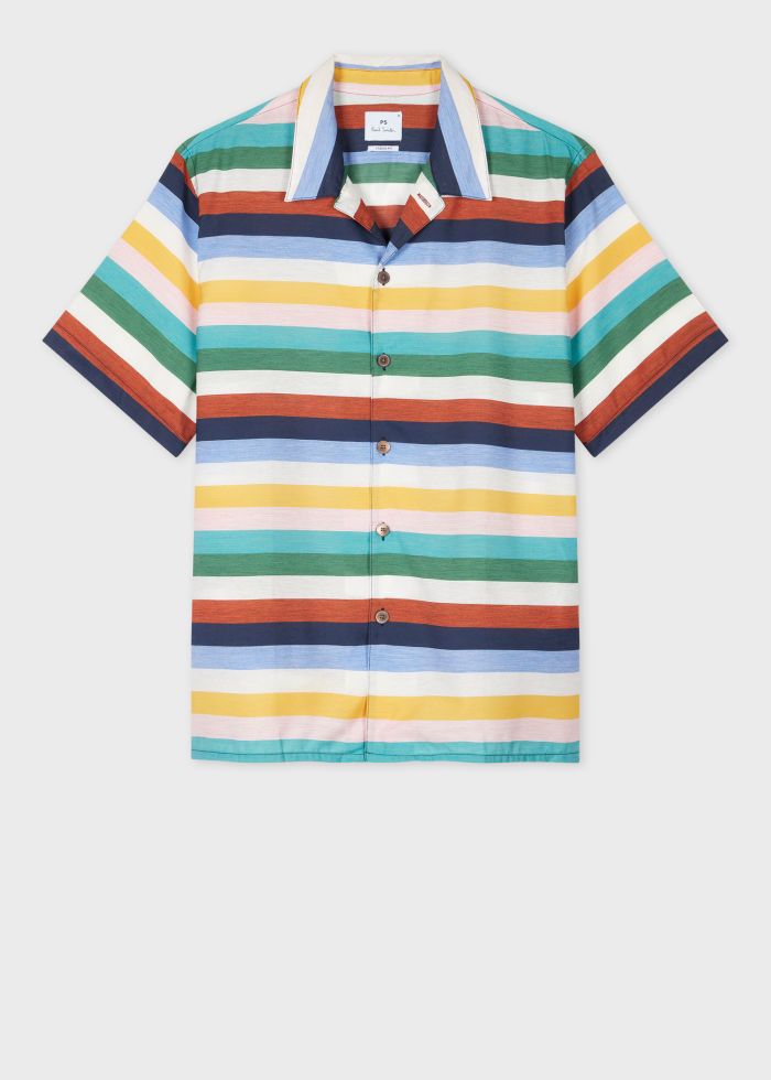 Paul Smith Striped Short-Sleeve Shirt – Multi