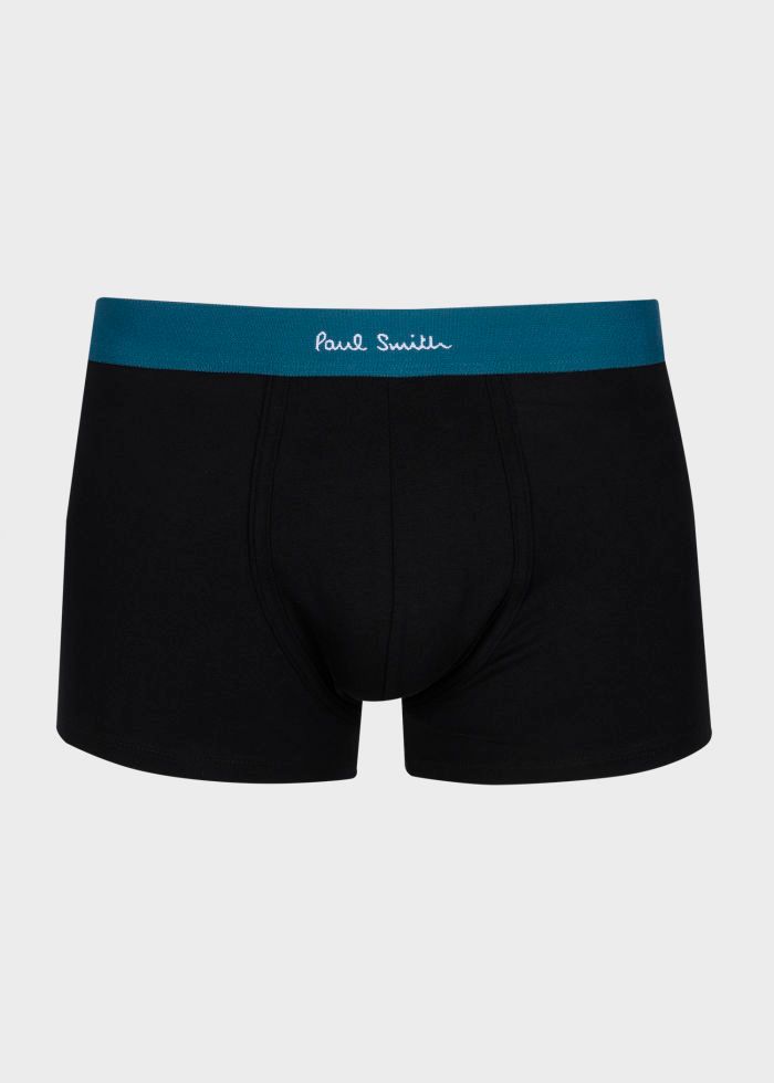 Paul Smith 3 Pack Stripe Boxer Briefs - Black &amp; Blue