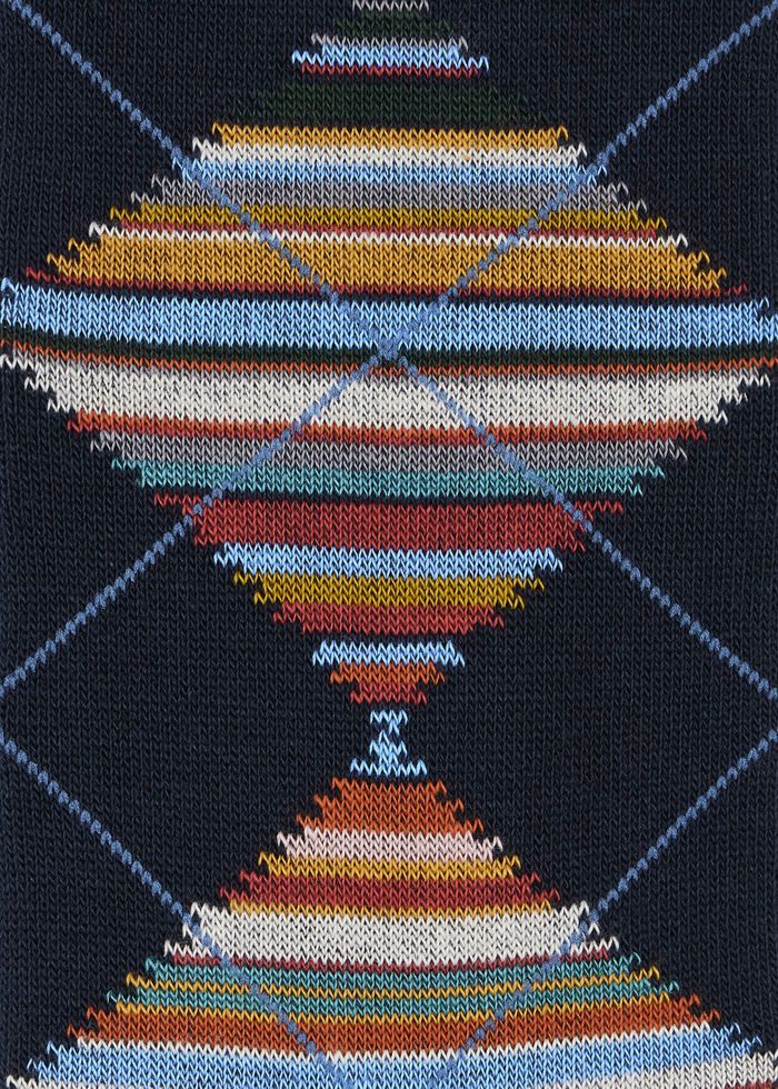 Paul Smith Signature Stripe Argyle Socks - Blue
