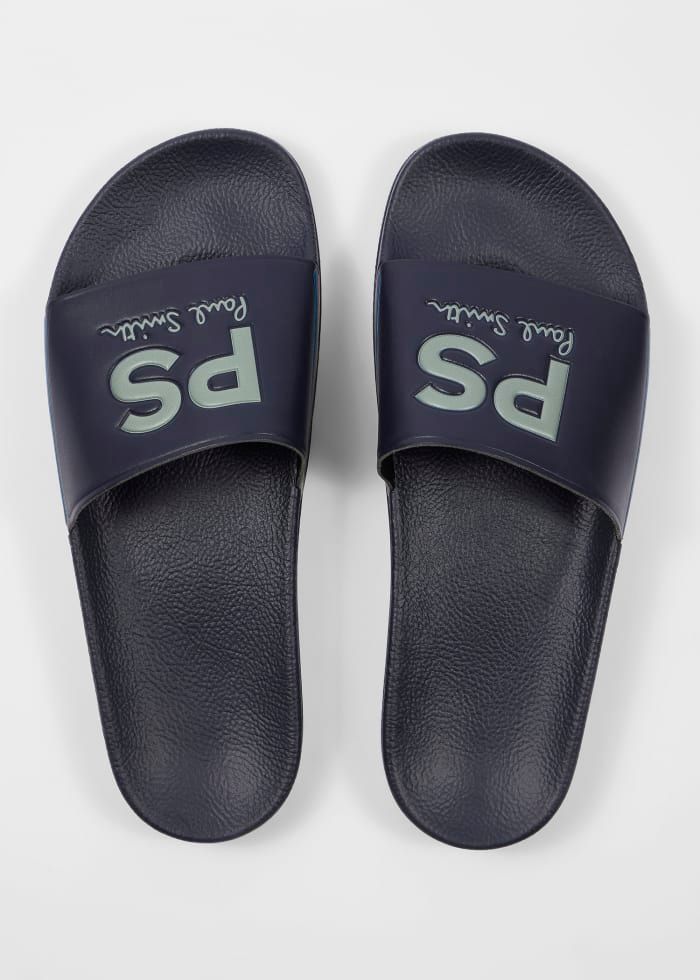 Paul Smith Signature Stripe Slides – Navy