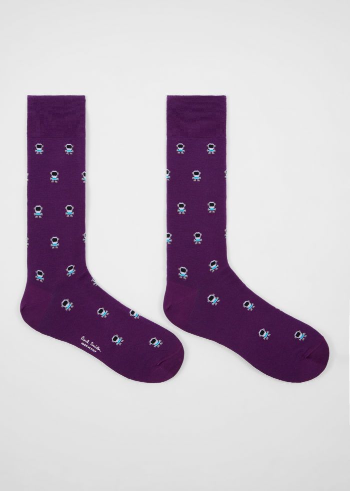 Paul Smith Astronaut Socks - Purple