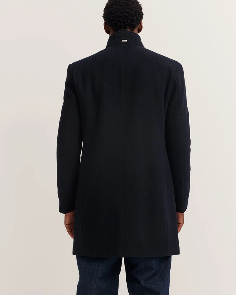 Bugatti Wool Coat - Navy