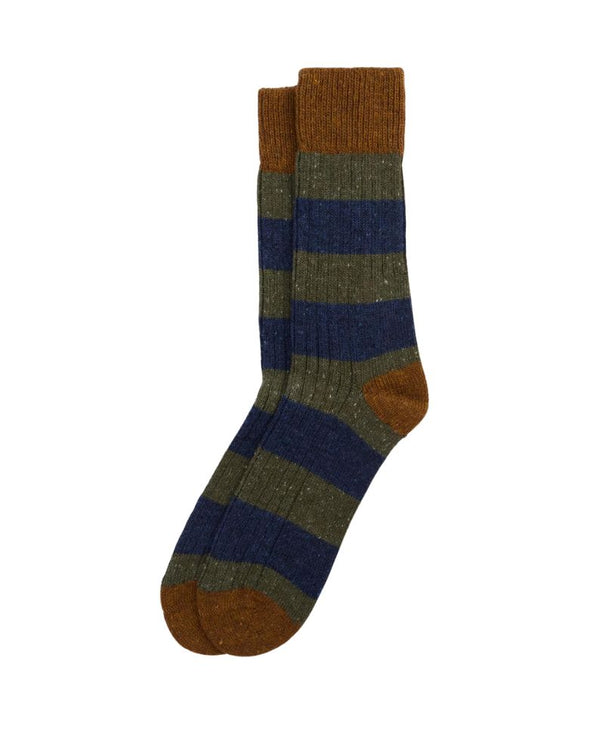 Barbour Houghton Stripe Socks - Green