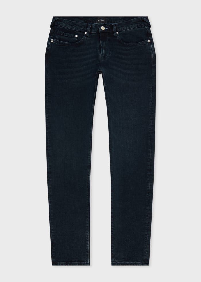 Paul Smith Tapered Fit Blue/Black Stretch Jeans - DK Blue