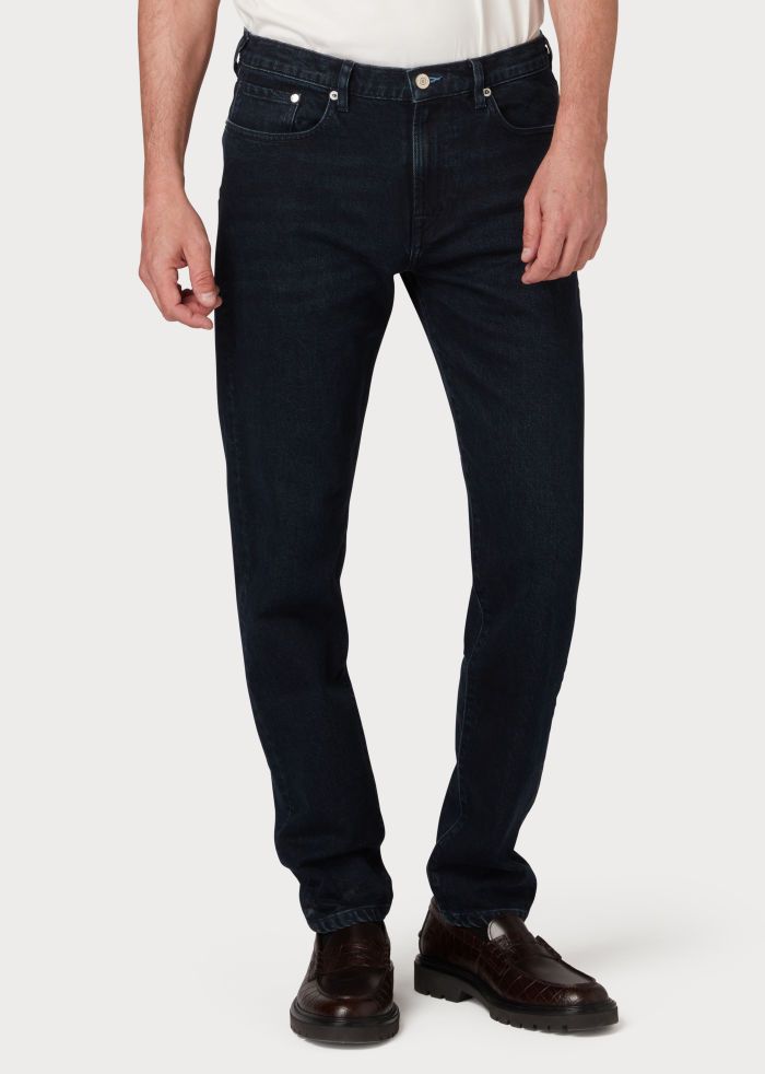 Paul Smith Tapered Fit Blue/Black Stretch Jeans - DK Blue