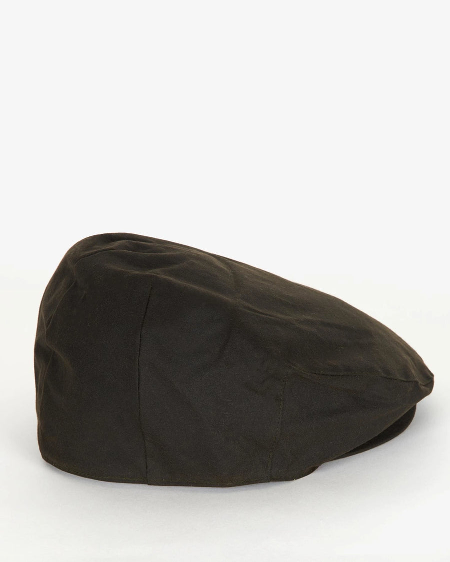 Barbour Waxed Flat Cap - Olive