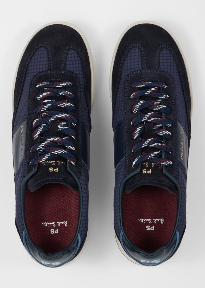 Paul Smith Dover Mixed-Material Trainers – Navy