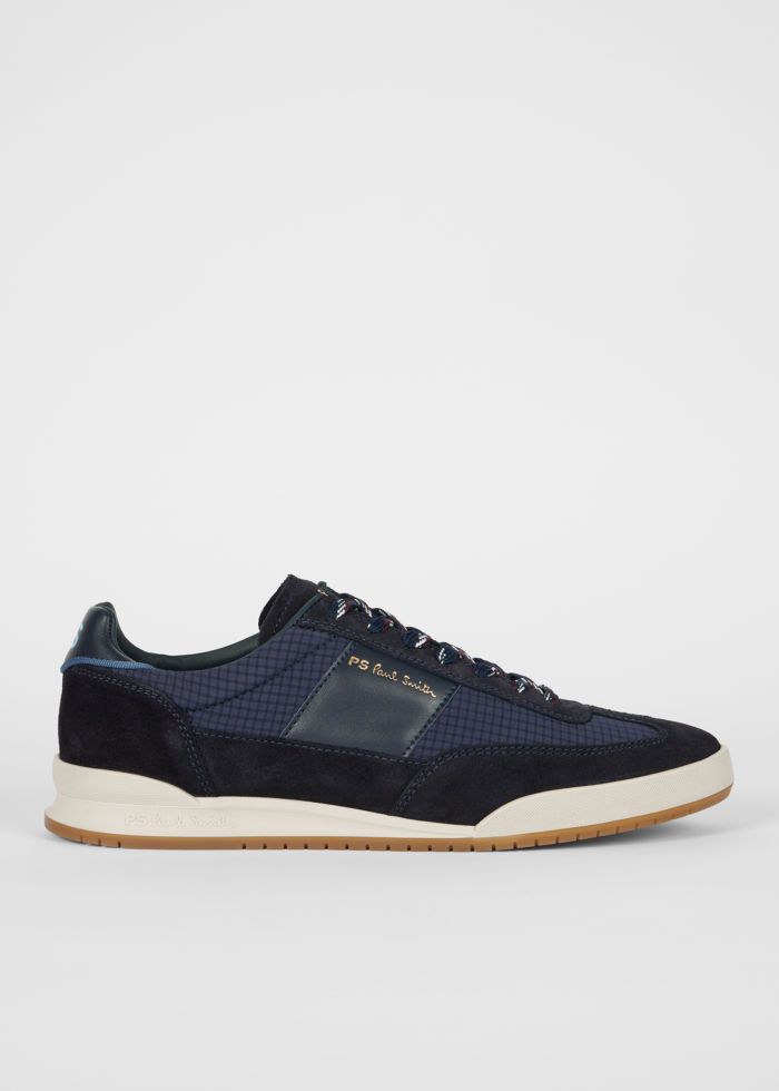 Paul Smith Dover Mixed-Material Trainers – Navy