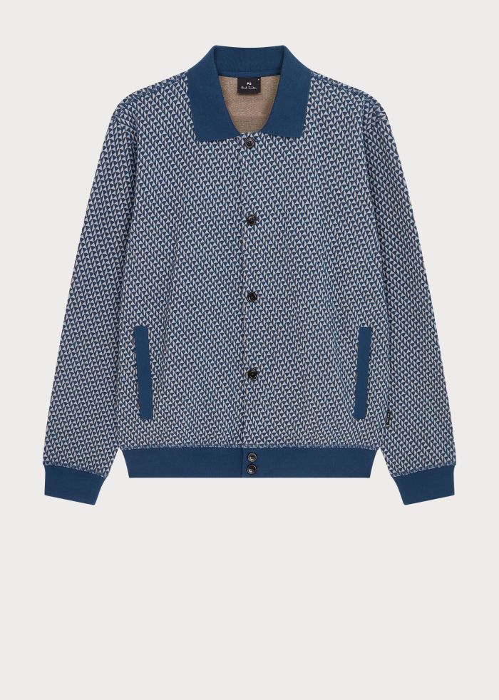 Paul Smith Jersey Cardigan – Blue