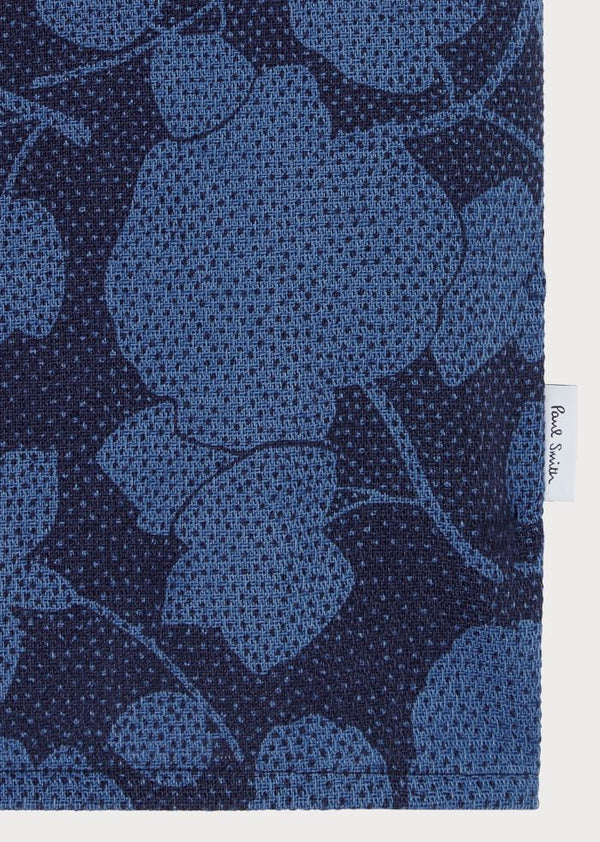 Paul Smith Floral Print Shirt s/s - Blue