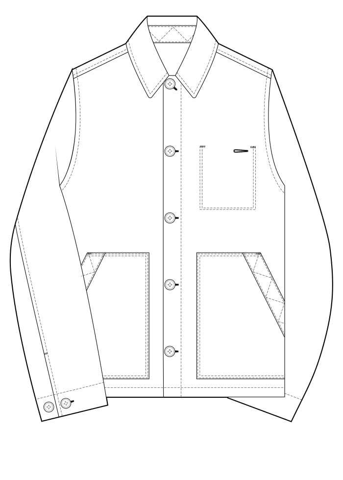 Paul Smith Chore Jacket - Navy Blue