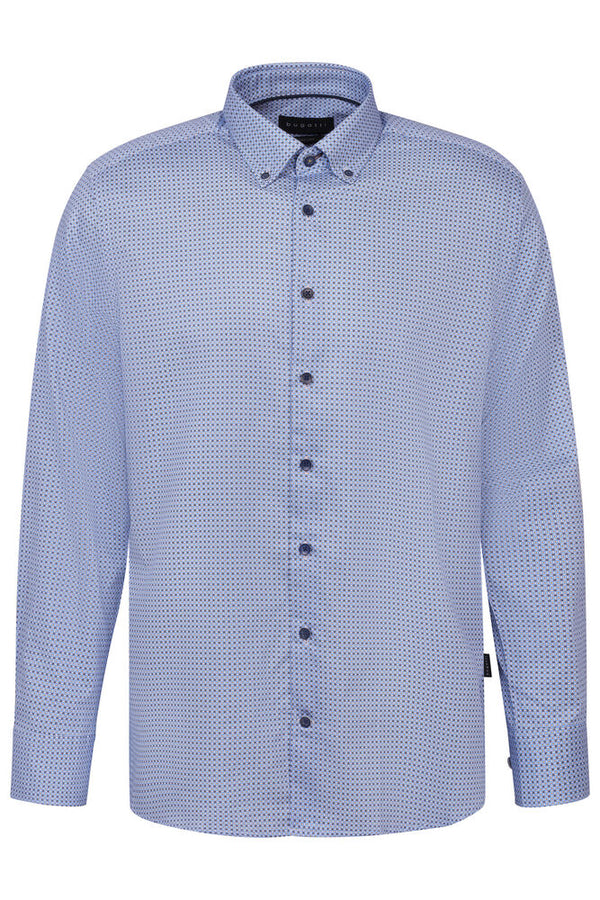 Bugatti Button Down Collar Casual Shirt - Blue