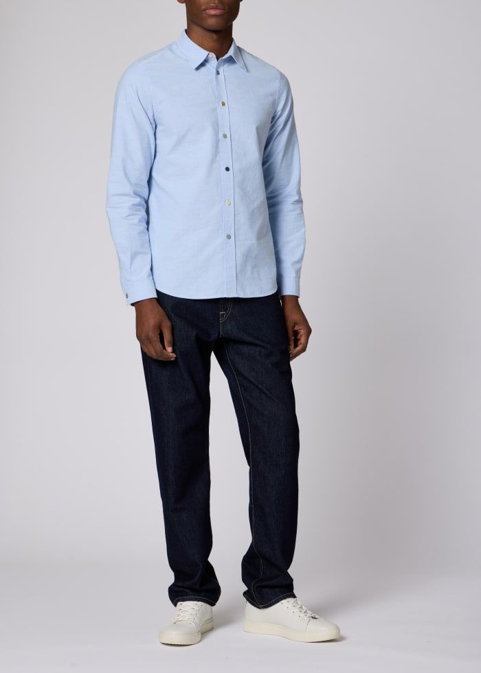 Paul Smith L/S Tailored Fit Shirt - Blue
