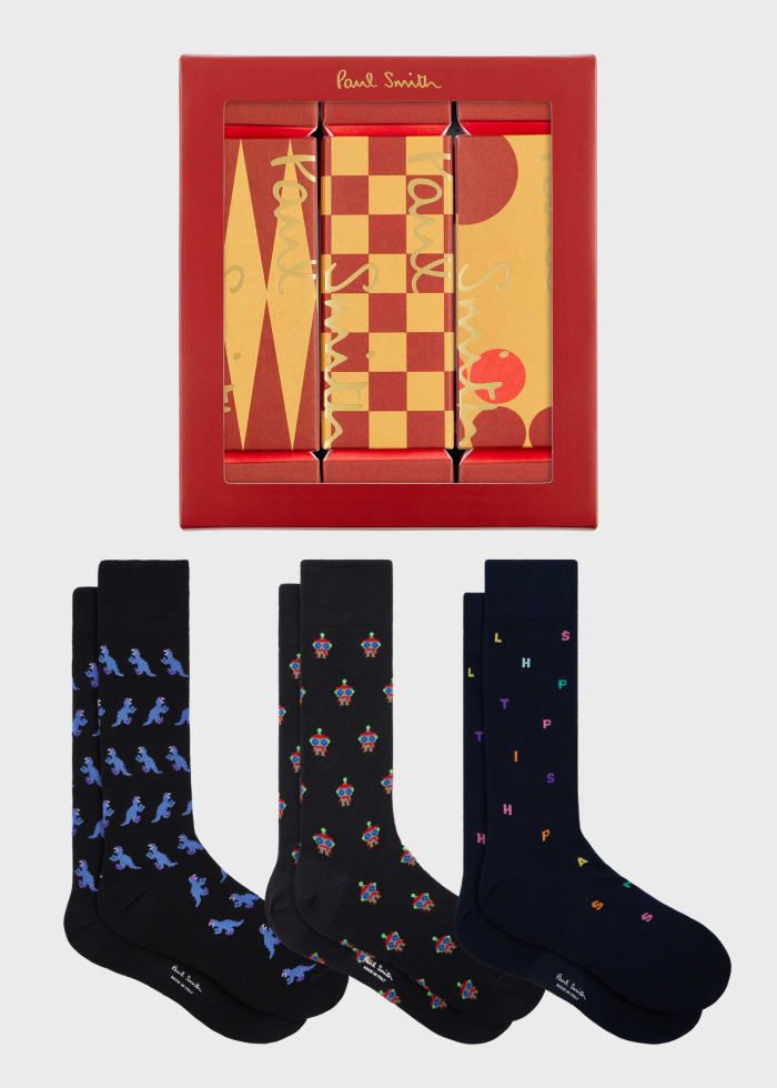Paul Smith 3-Pack Sock Cracker Gift Set – Multi