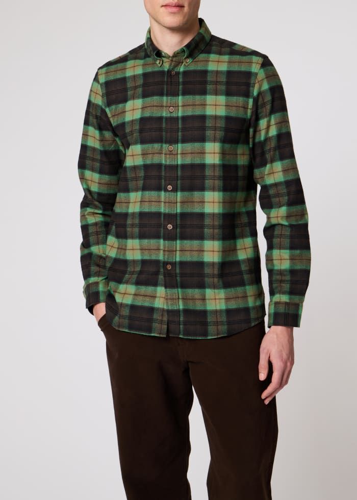 Paul Smith L/S Regular Fit Shirt BD - Green