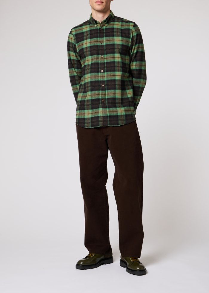 Paul Smith L/S Regular Fit Shirt BD - Green