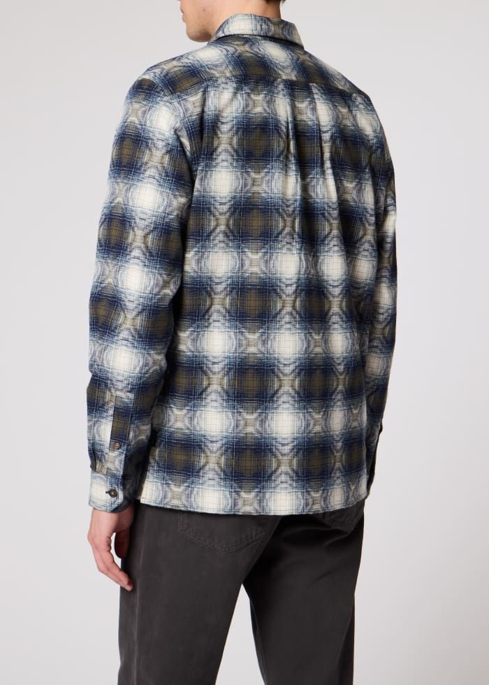 Paul Smith L/S Casual Fit Pocket Shirt - Blue