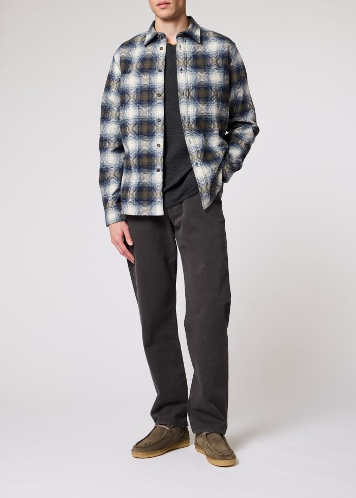 Paul Smith L/S Casual Fit Pocket Shirt - Blue